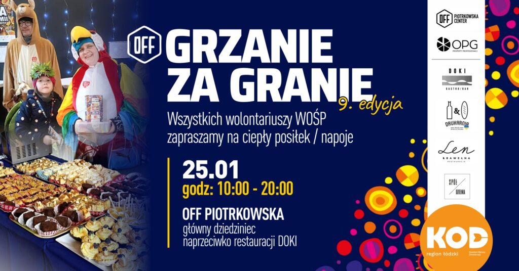 Grzanie za granie – karmimy wolontariuszy WOŚP!