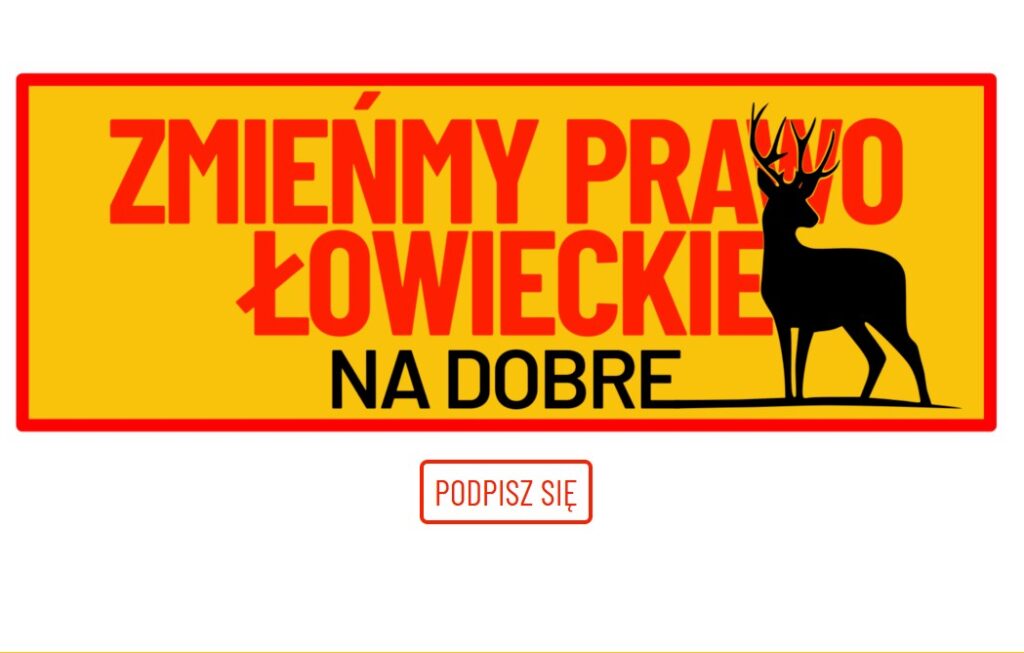 Zbieramy podpisy pod projektem zmiany ustawy o prawie łowieckim
